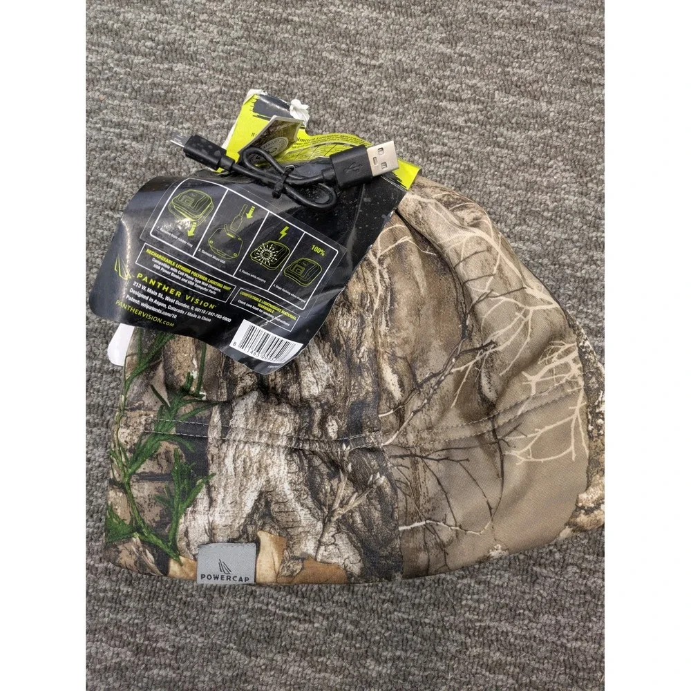 Panther Vision Powercap 3.0 Rechargeable LED Camo Hat with Headlamp One‎ Size